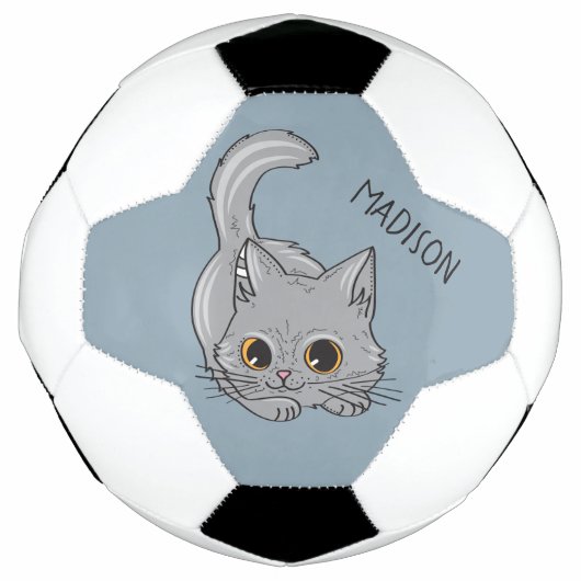 かわいい子猫名前をカスタムする&カラーサッカーボール サッカーボール (正面)