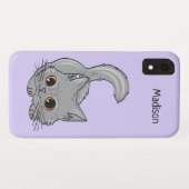 かわいい子猫名前をカスタムする&カラーホンケース Case-Mate iPhoneケース (裏面(横))