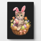 かわいい子猫好きさん ハッピーイースター 猫 フォトプラーク (正面)