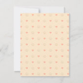 かわいい子猫少女誕生パーティー招待状 招待状 (裏面)