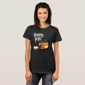 かわいい子猫幸せな薬ユーモラスな猫のジョーク猫好き Tシャツ (正面フル)