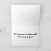 かわいい子猫恋しく思のテンプレート カード (内部)