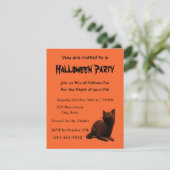 かわいい子猫招待状カードテンプレート 招待状 (スタンド正面)