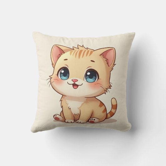 かわいい子猫枕 クッション (裏面)