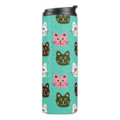 かわいい子猫柄| タンブラー (回転左)