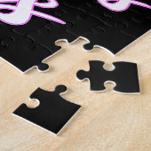 かわいい子猫猫が大好きな女の子 ジグソーパズル (側面)