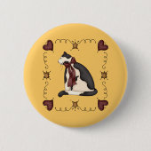 かわいい子猫猫の国のギフト 缶バッジ (正面)