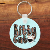 かわいい子猫猫のTシャツおよびギフト キーホルダー (正面)