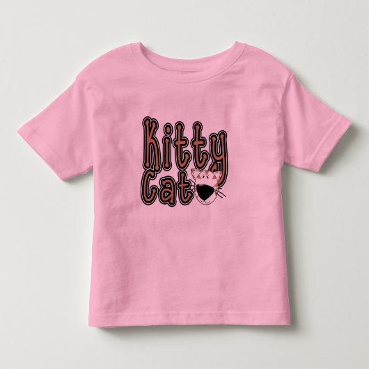 かわいい子猫猫のTシャツおよびギフト トドラーTシャツ (正面)
