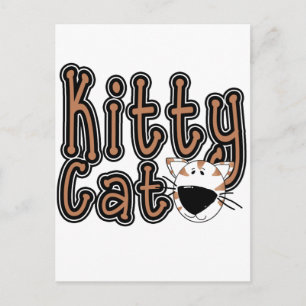 かわいい子猫猫のTシャツおよびギフト ポストカード