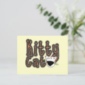 かわいい子猫猫のTシャツおよびギフト ポストカード (スタンド正面)