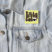 かわいい子猫猫のTシャツおよびギフト 缶バッジ (インサイチュ)