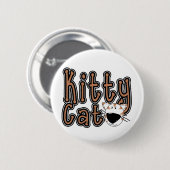 かわいい子猫猫のTシャツおよびギフト 缶バッジ (正面&裏面)