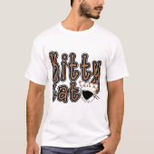 かわいい子猫猫のTシャツおよびギフト Tシャツ (正面)