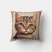 かわいい子猫猫好き動物アート クッション (裏面)