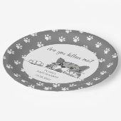 かわいい子猫男女兼用赤ちゃんシャワー ペーパープレート (アングル)