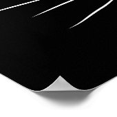 かわいい子猫白黒おもしろいキティ猫 ポスター (角)