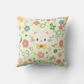 かわいい子猫装飾枕 – かわいい猫 クッション (裏面)