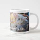 かわいい子猫2匹の写真 ジャンボコーヒーマグカップ (右)