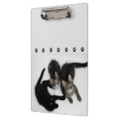 かわいい子猫3体のクリップボード クリップボード (左)