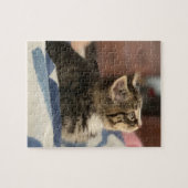 かわいい子猫 |この離れ写真または自分の写真を追加 ジグソーパズル (横)