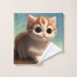 かわいい子猫 ウォッシュタオル