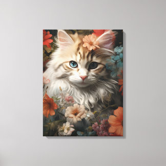 かわいい子猫 キャンバスプリント