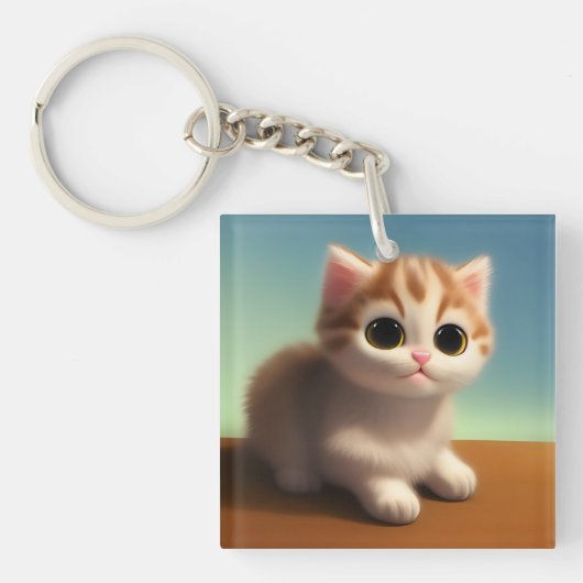 かわいい子猫 キーホルダー (正面)