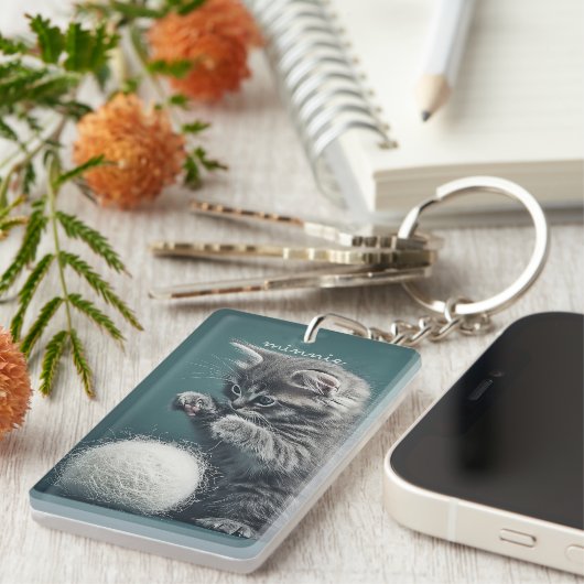 かわいい子猫 キーホルダー (正面右)