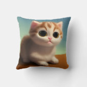 かわいい子猫 クッション (裏面)