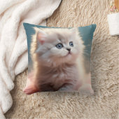 かわいい子猫 クッション (ブランケット)
