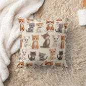 かわいい子猫 クッション (ブランケット)