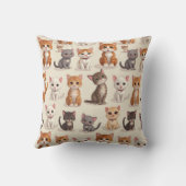 かわいい子猫 クッション (裏面)