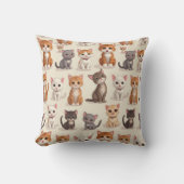 かわいい子猫 クッション (正面)