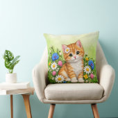 かわいい子猫 クッション (椅子)