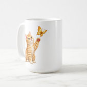 かわいい子猫 コーヒーマグカップ (正面左)
