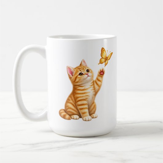 かわいい子猫 コーヒーマグカップ (左)