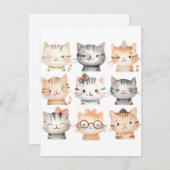 かわいい子猫 シーズンカード (正面/裏面)