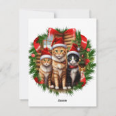 かわいい子猫 シーズンカード (裏面)