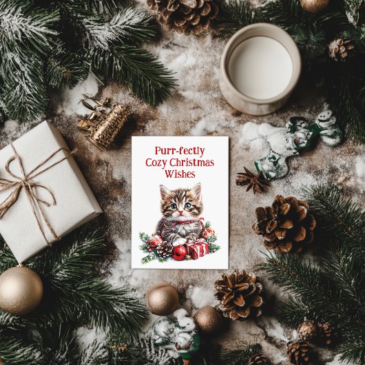 かわいい子猫 シーズンポストカード