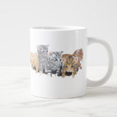 かわいい子猫 ジャンボコーヒーマグカップ (右)