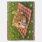 かわいい子猫 スローブランケット (正面縦)