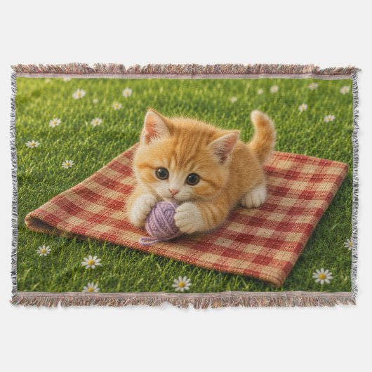 かわいい子猫 スローブランケット (正面)
