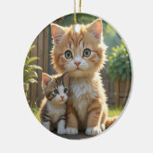 かわいい子猫 セラミックオーナメント (左)
