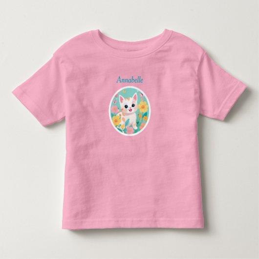 かわいい子猫 トドラーTシャツ (正面)