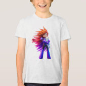 かわいい子猫 トライブレンドＴシャツ (正面)