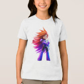 かわいい子猫 トライブレンドＴシャツ (正面)