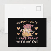 かわいい子猫 ネコの鳴き声 面白いネコ プレゼント ポストカード (正面/裏面)