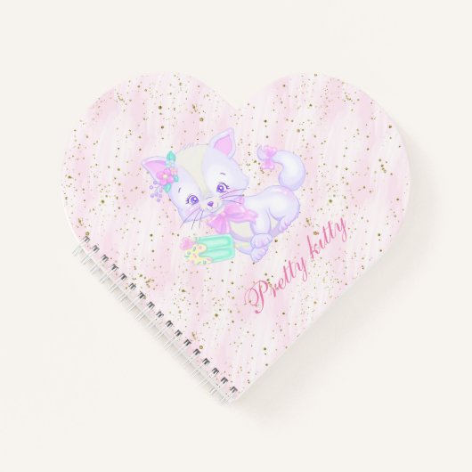 かわいい子猫 ノートブック (正面)