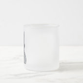 かわいい子猫(ハート) フロストグラスマグカップ (中央)